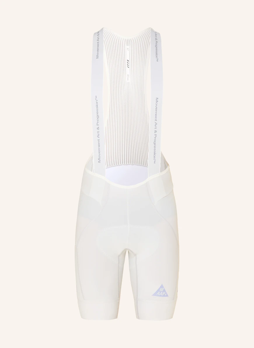 MAAP DROME TEAM cycling shorts with straps and padded insert LIGHT GRAY