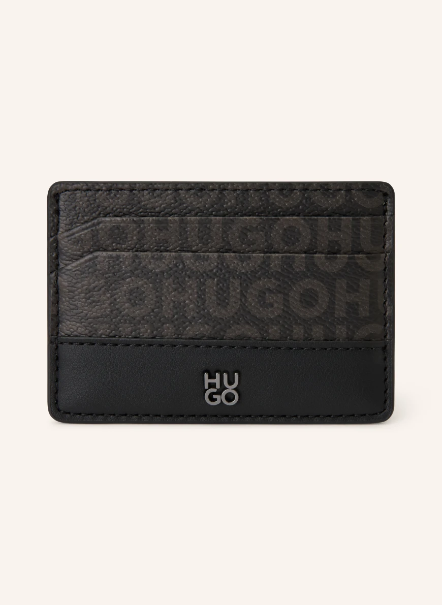 HUGO QUANTIC card holder DARK GRAY / GRAY / BLACK