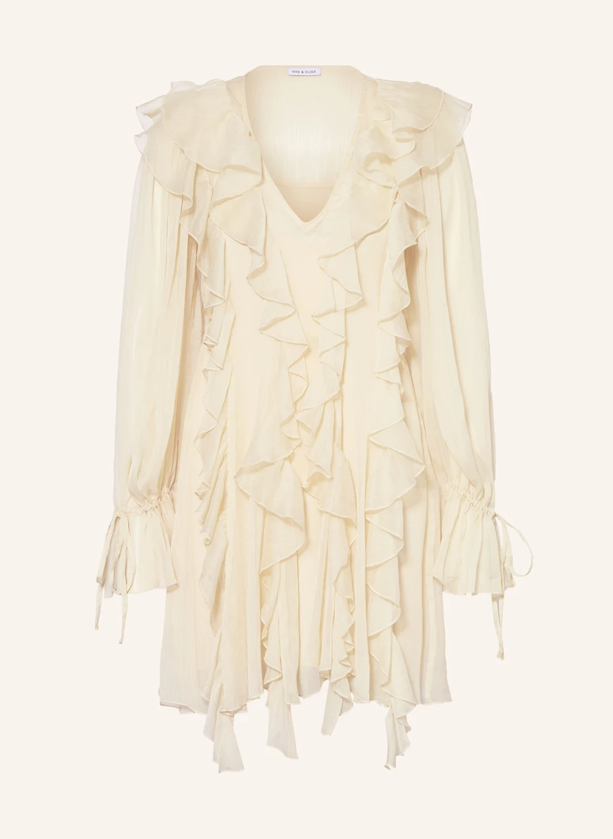 MRS & HUGS Rochie cu volane CREM