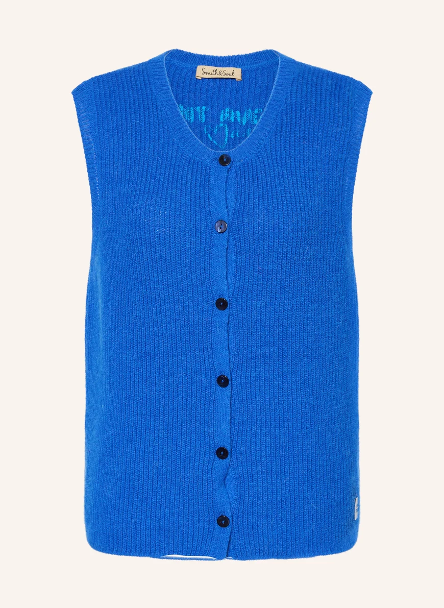 Smith & Soul knitted vest BLUE