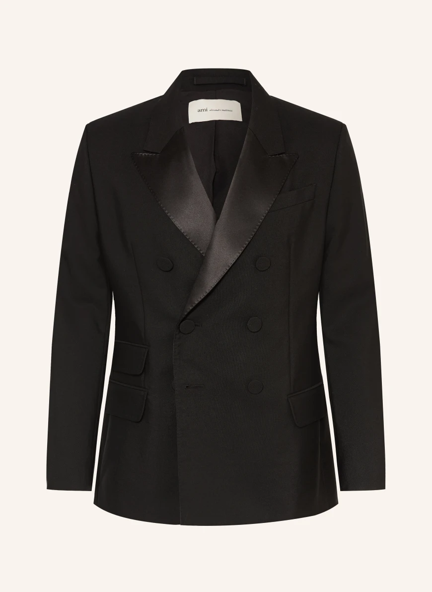 AMI PARIS Smokingjakke Regular Fit SORT