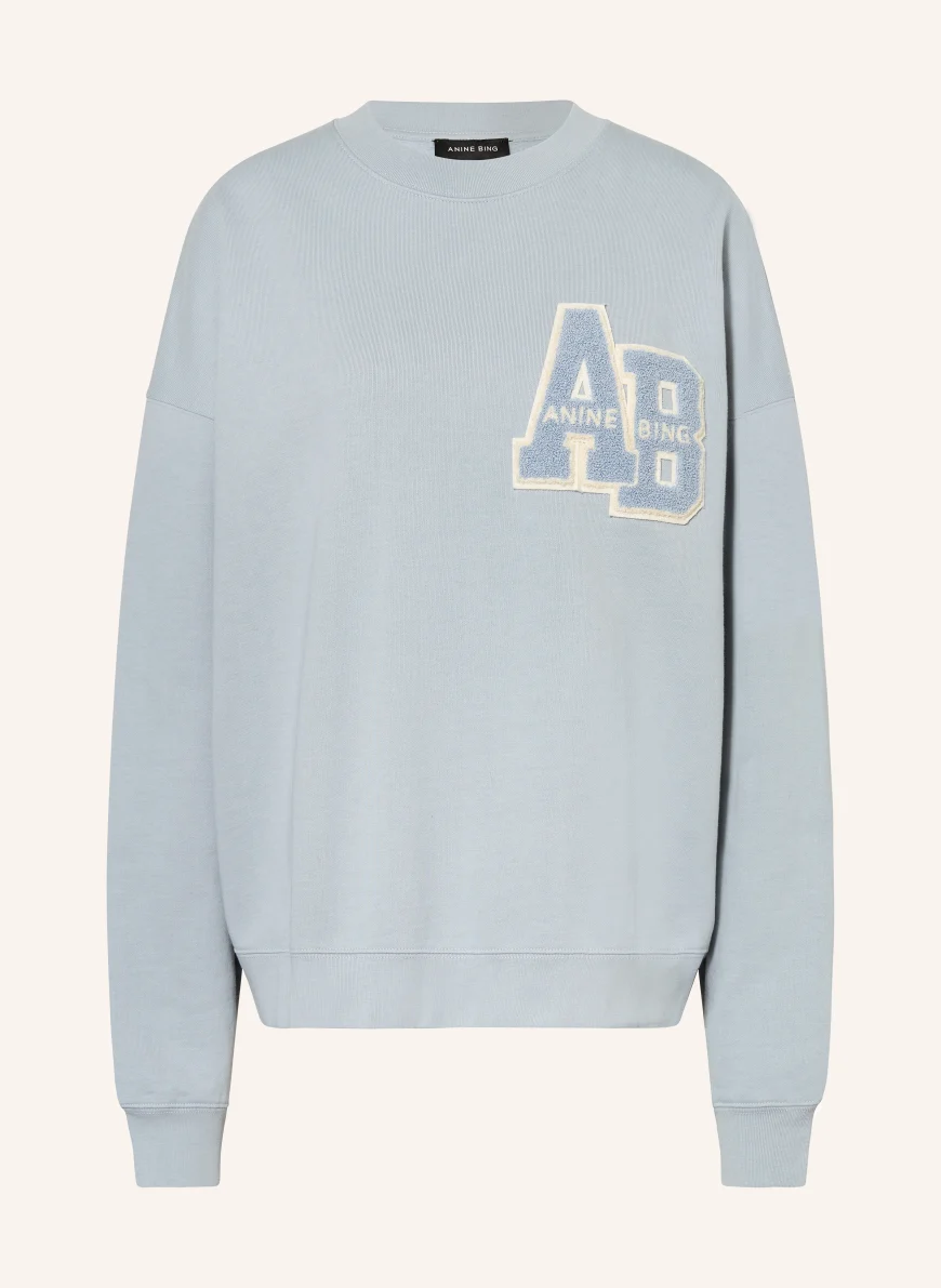 ANINE BING MILES sweatshirt BLUE GRAY