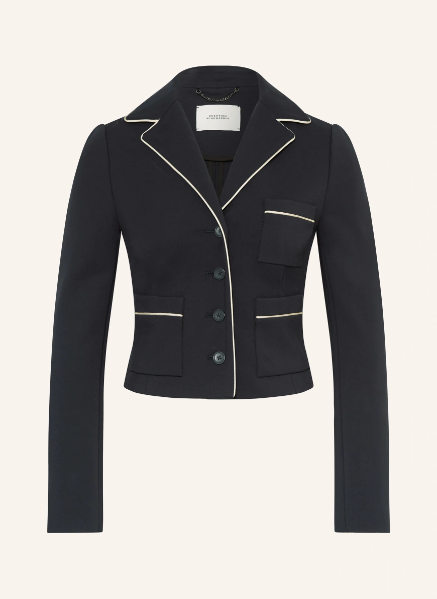 DOROTHEE SCHUMACHER Cropped jacket EMOTIONAL ESSENCE DARK BLUE
