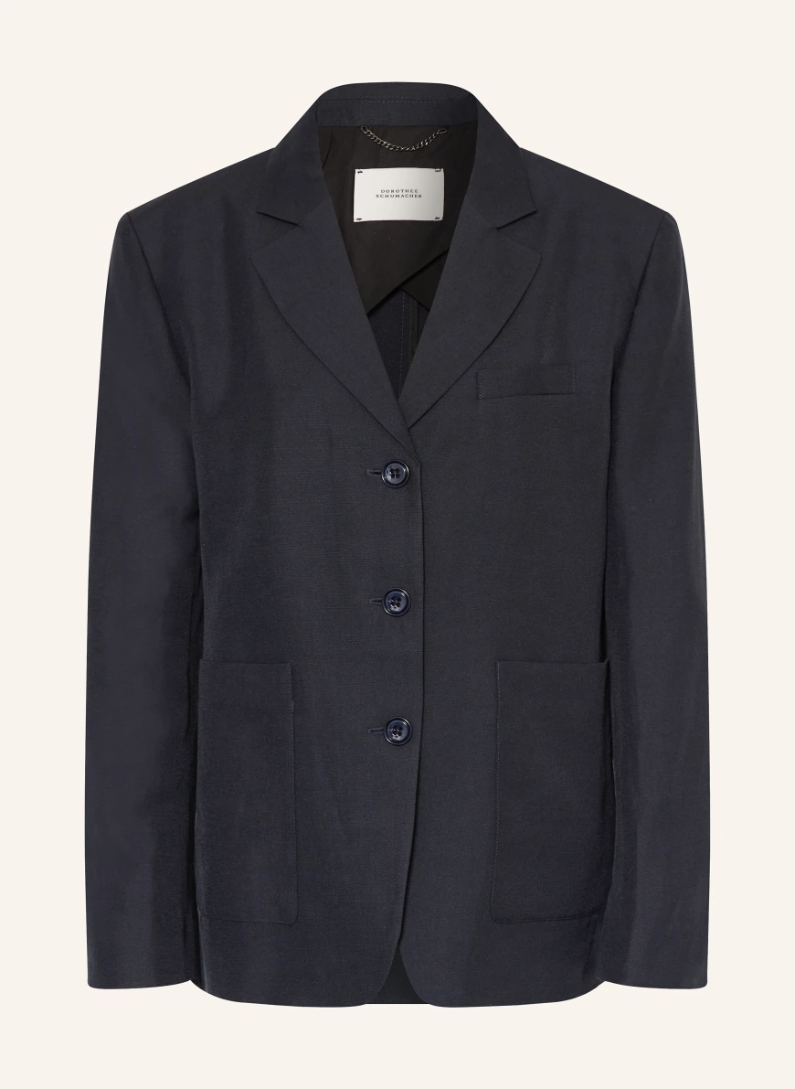 DOROTHEE SCHUMACHER SUMMER CRUISE Blazer with Linen DARK BLUE