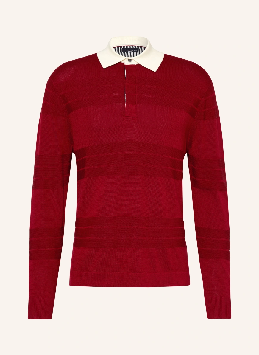 TOMMY HILFIGER Knit rugby shirt RED / WHITE