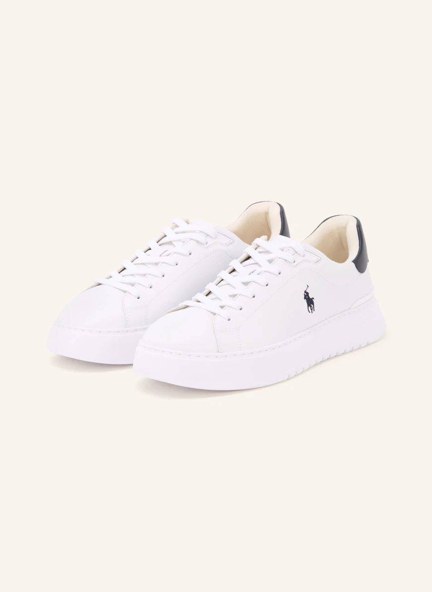 POLO RALPH LAUREN Sneakers WHITE / DARK BLUE
