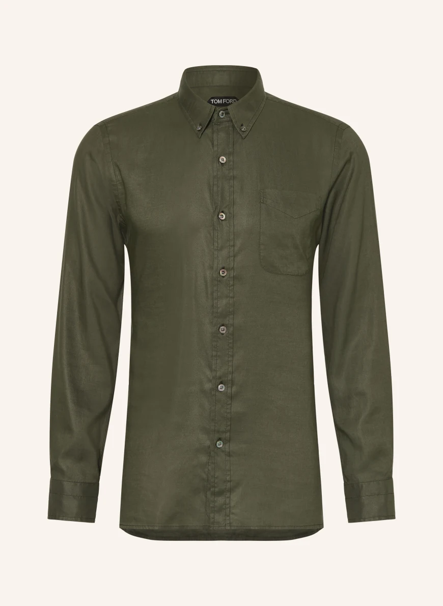 TOM FORD Slim fit shirt KHAKI