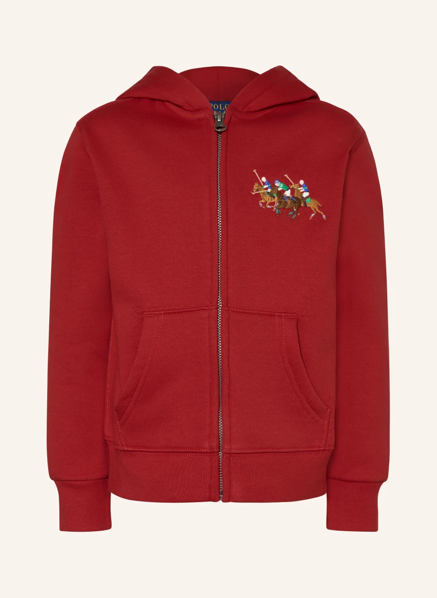 POLO RALPH LAUREN Jachetă din material tricotat ROȘU