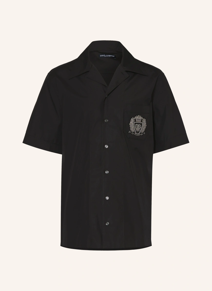 DOLCE & GABBANA Comfort Fit Resort Shirt BLACK