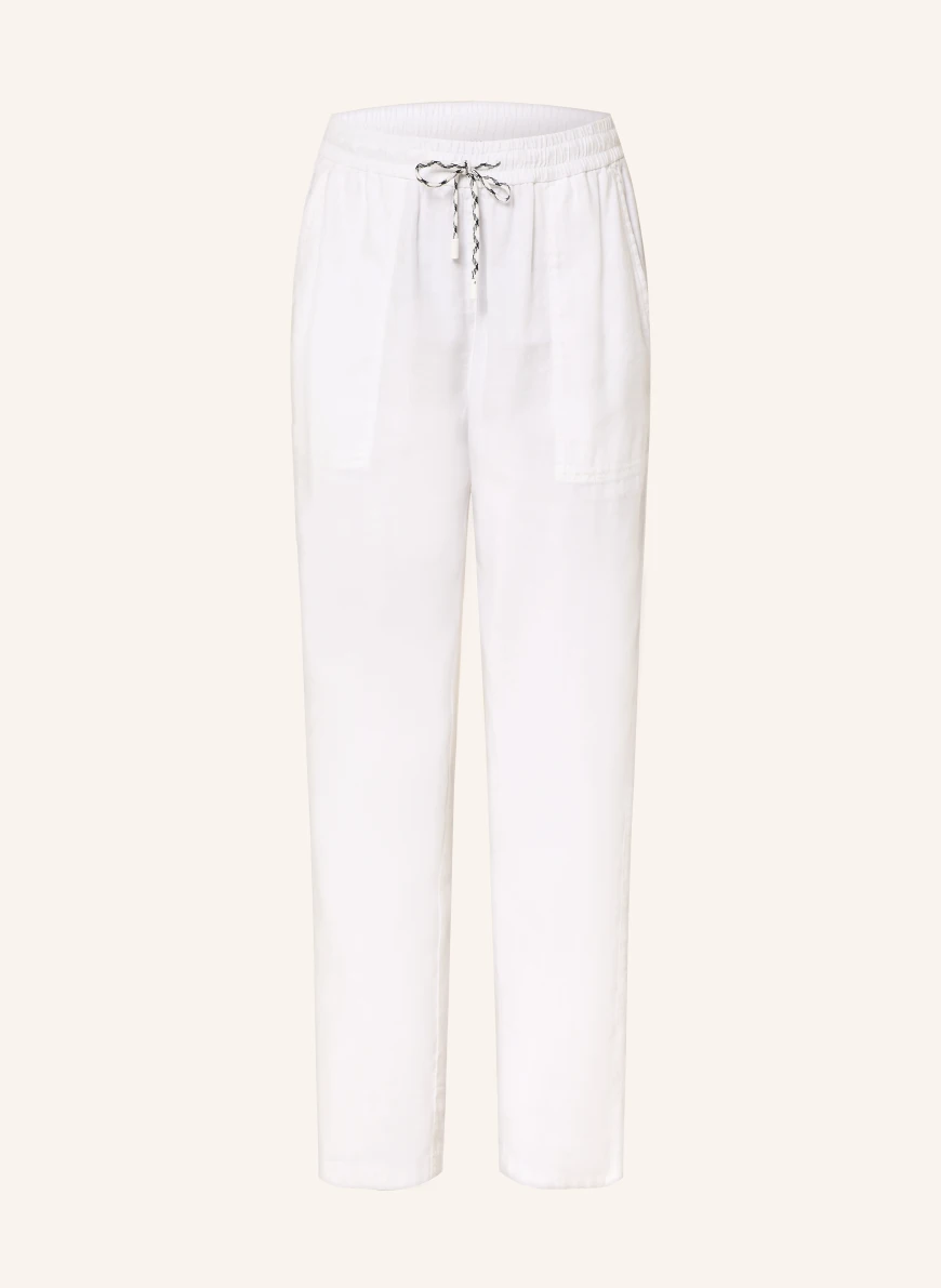 MARC CAIN Kalhoty RANCHI s lnem 100 WHITE