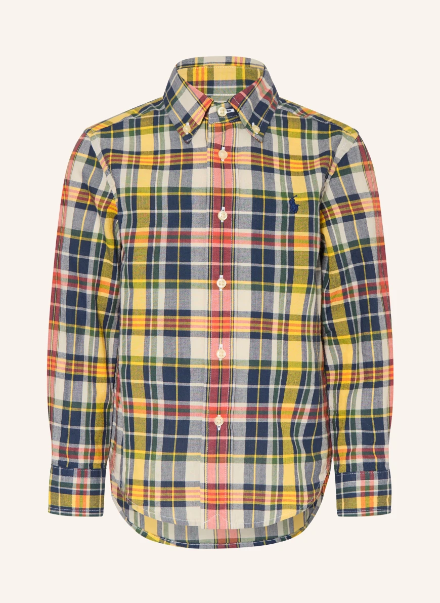 POLO RALPH LAUREN MADRAS shirt CREAM / RED / YELLOW