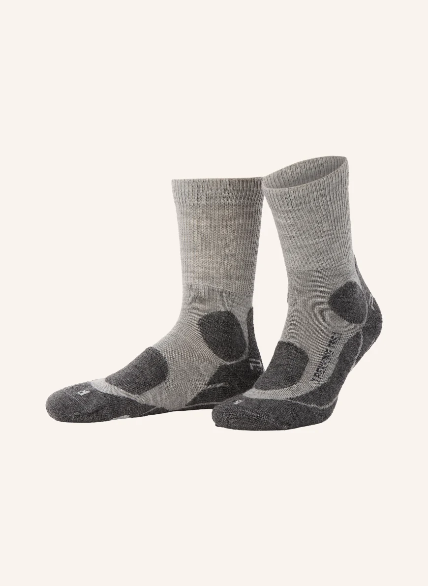 P.A.C. Trekking-Socken TR 6.1 MEDIUM mit Merinowolle GRAU / HELLGRAU / DUNKELGRAU