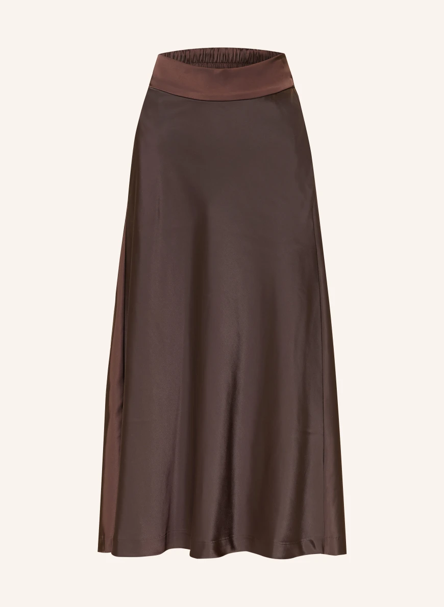 InWear Satin skirt ZILKYIW DARK BROWN