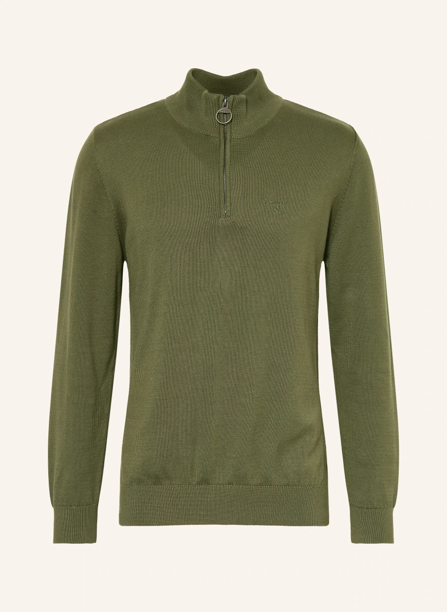 Barbour Pulover cu guler înalt VERDE ÎNCHIS