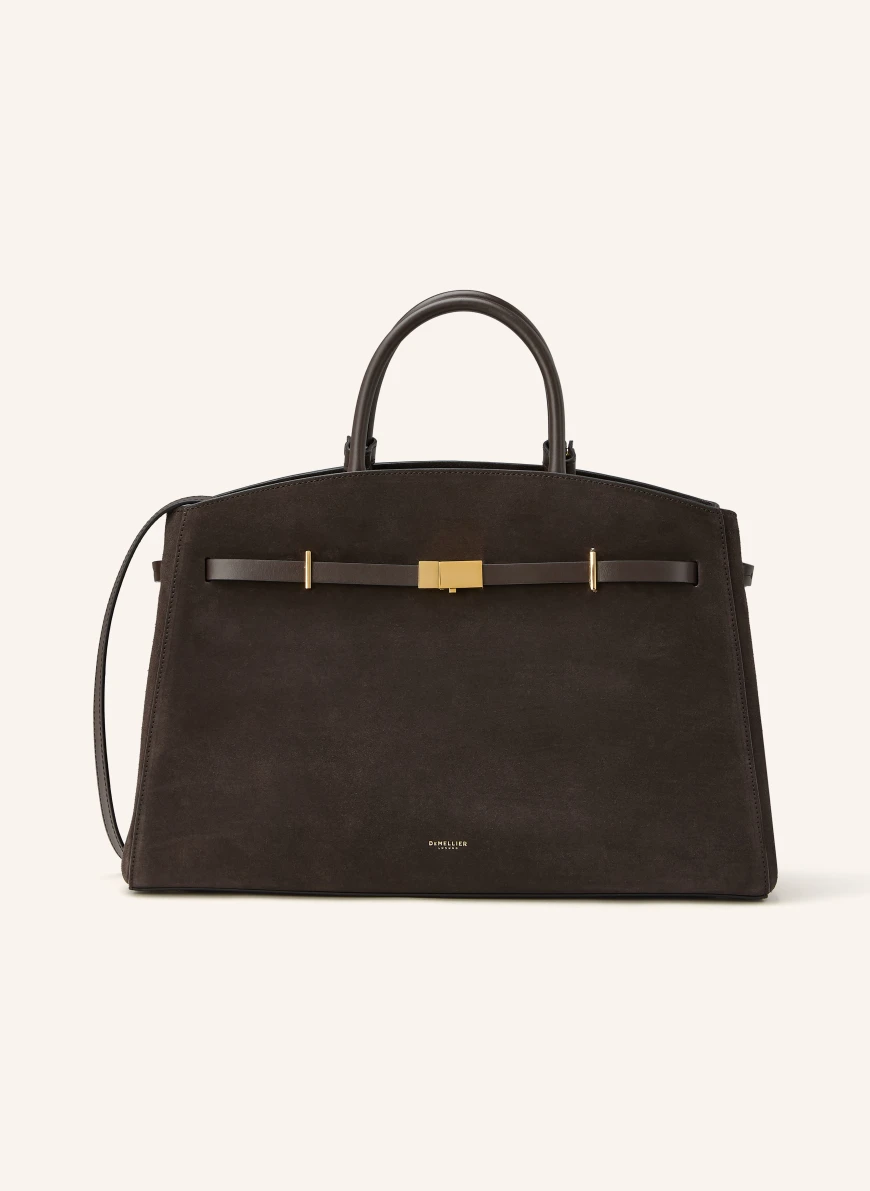 DEMELLIER THE HUDSON handbag DARK BROWN