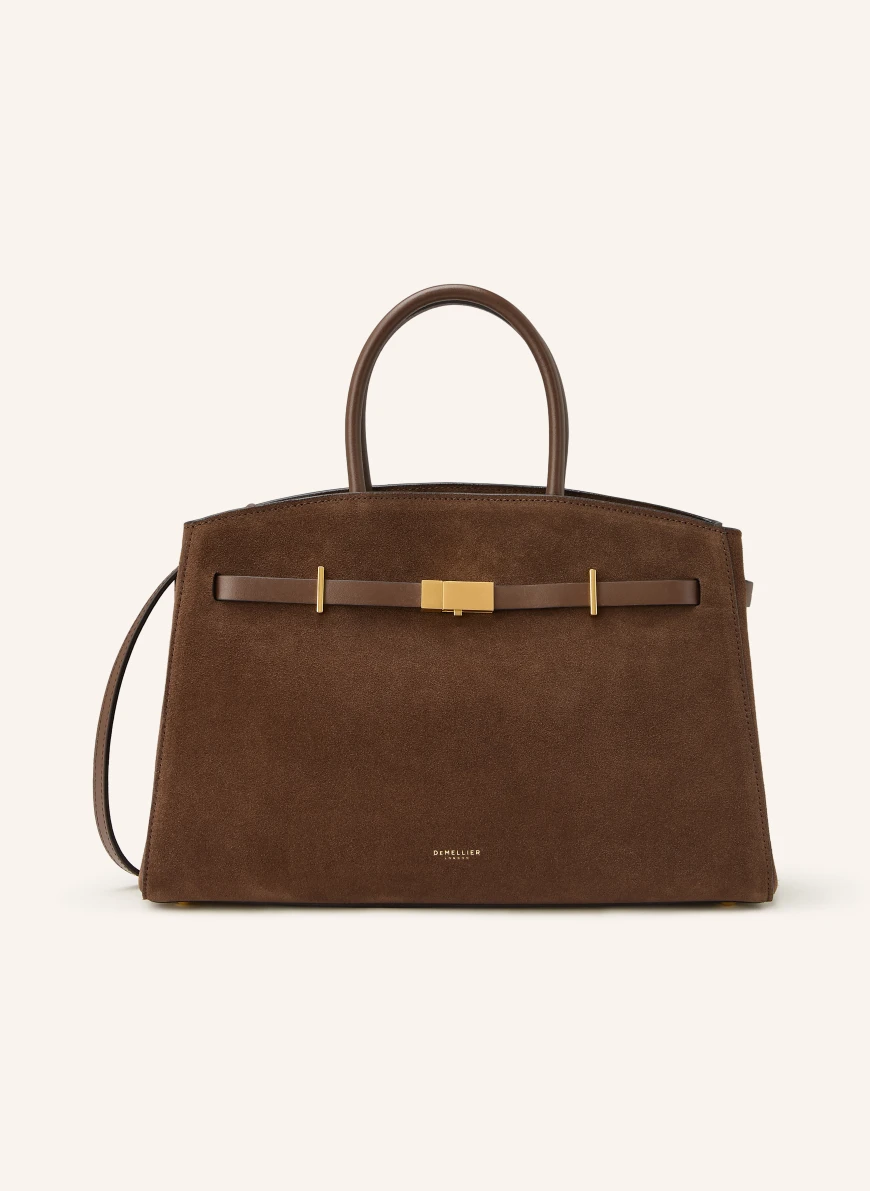 DEMELLIER THE HUDSON handbag DARK BROWN