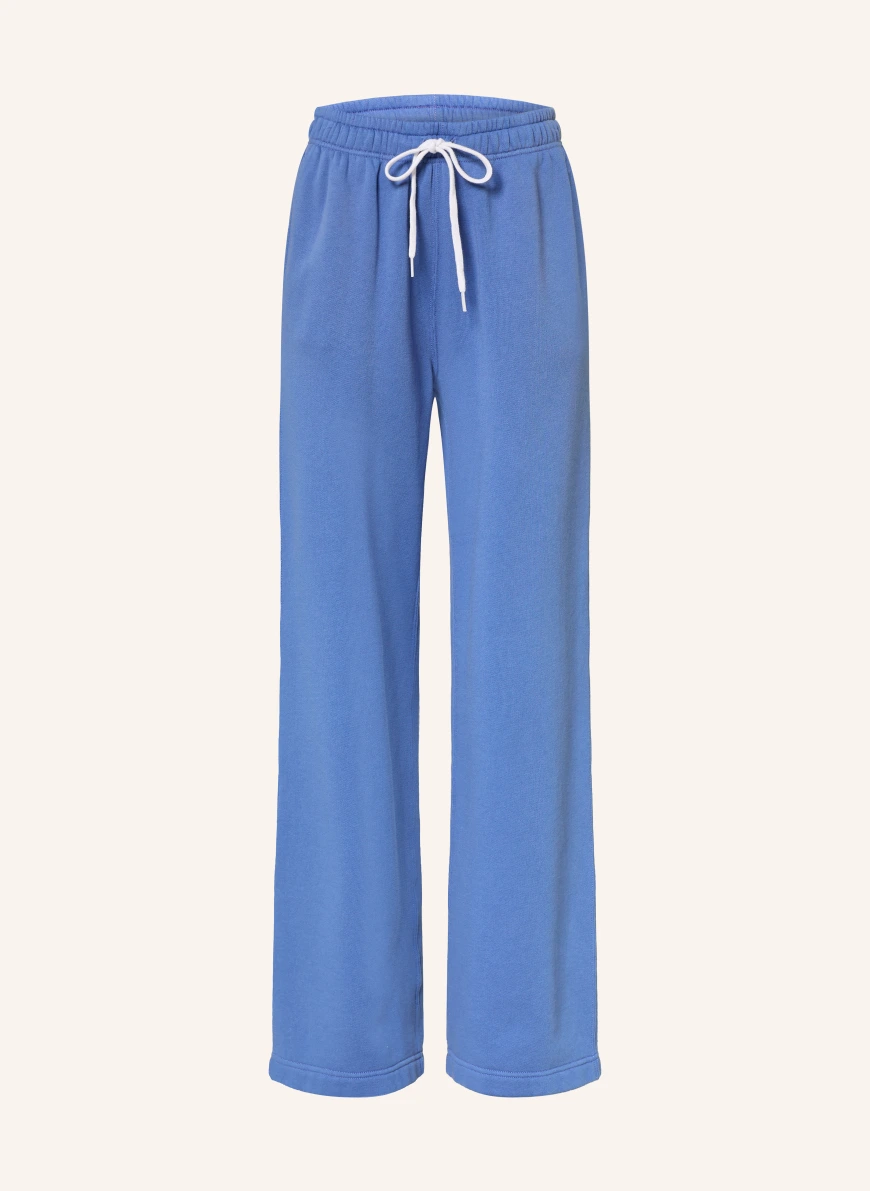 POLO RALPH LAUREN Tepláky MODRÁ / BÍLÁ