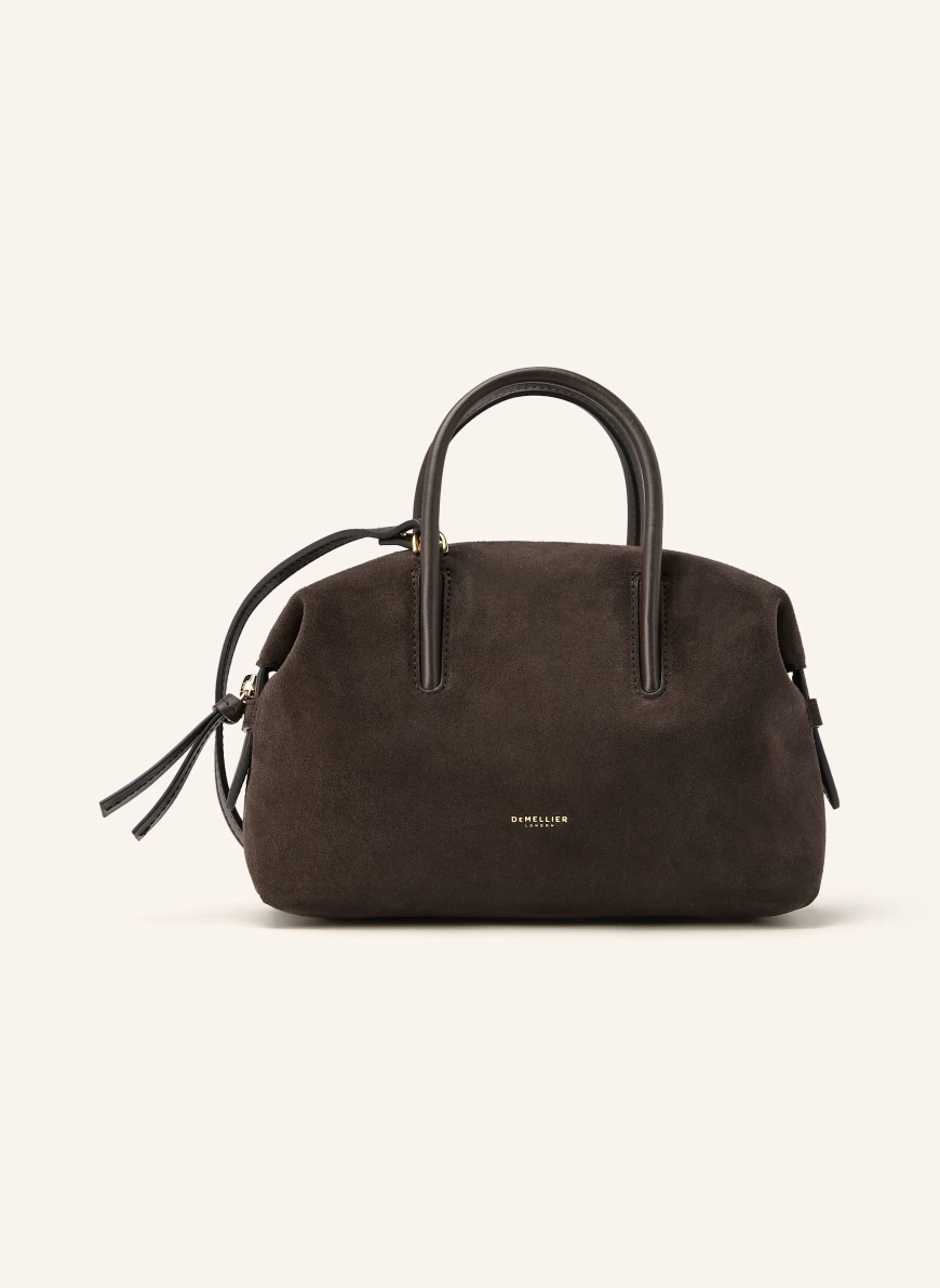 DEMELLIER THE SMALL STOCKHOLM handbag DARK BROWN