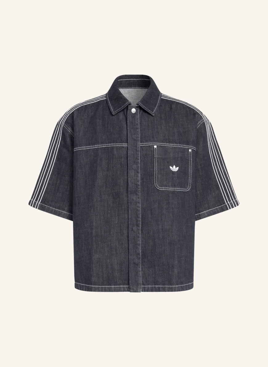 adidas Originals Jeanshemd ORIGINALS DENIM SHORT SLEEVE WORK Loose Fit DARK BLUE