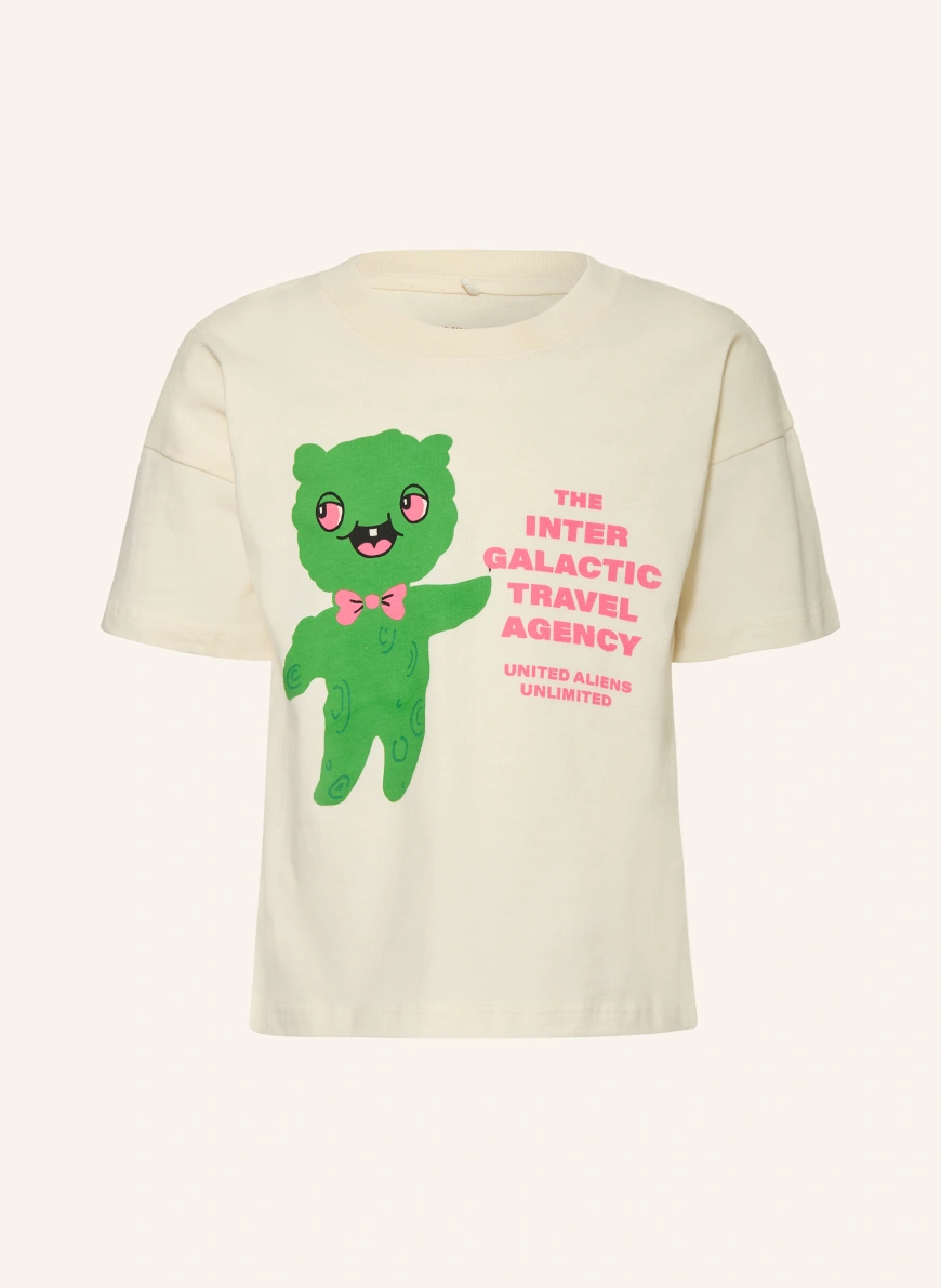 mini rodini T-shirt CREAM / PINK / GREEN