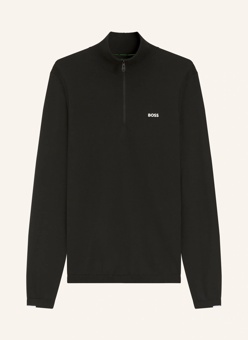 BOSS Pulover cu guler înalt EVER-X NEGRU