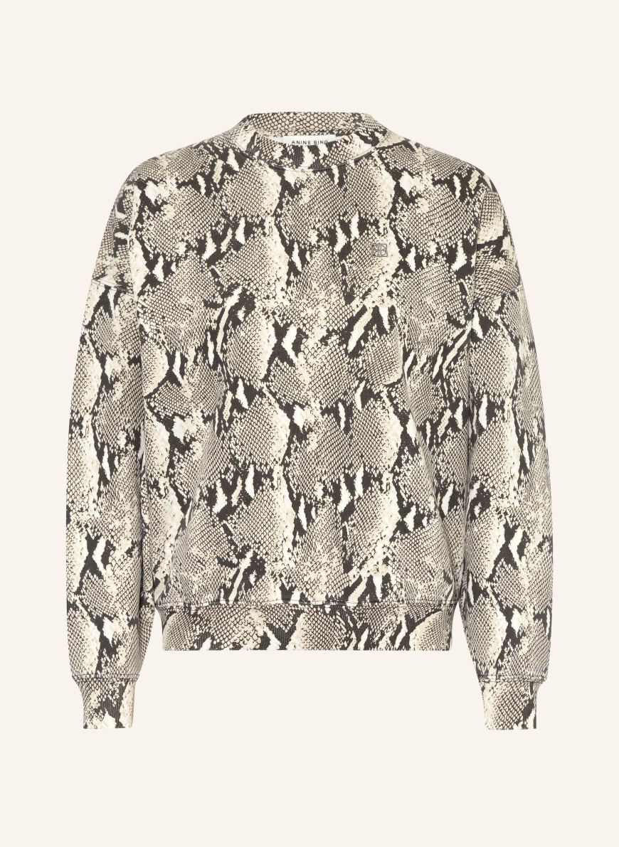 ANINE BING MILES sweatshirt BEIGE / DARK GRAY