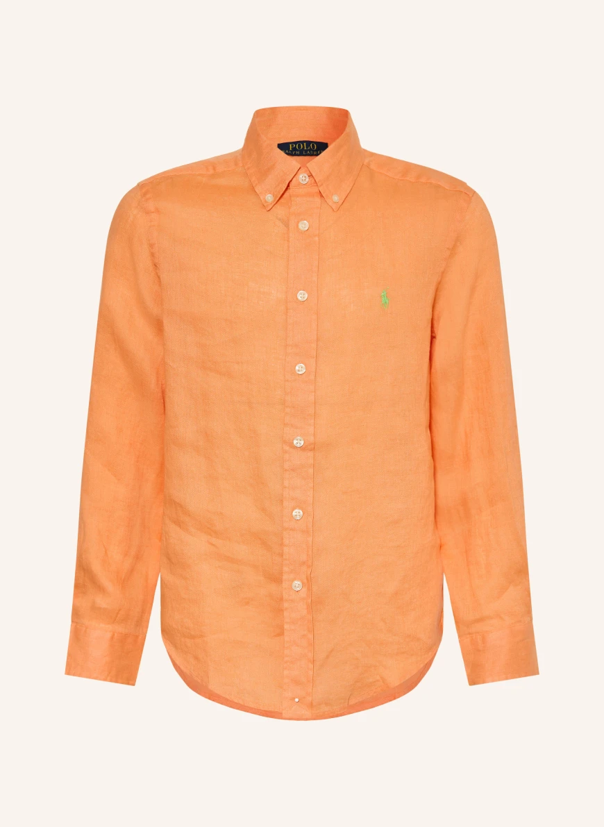POLO RALPH LAUREN Linen Shirts LIGHT ORANGE