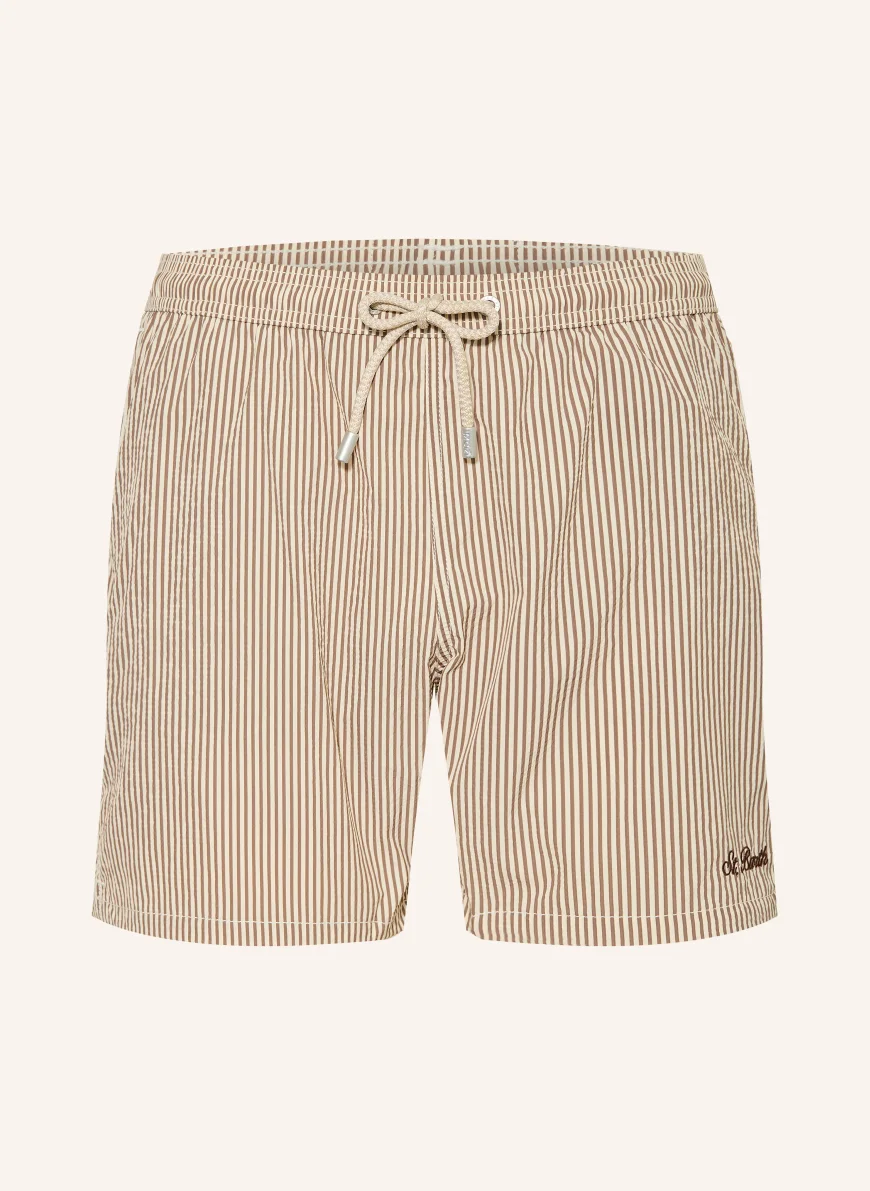 MC2 SAINT BARTH PATMOS swim shorts BROWN / CREAM