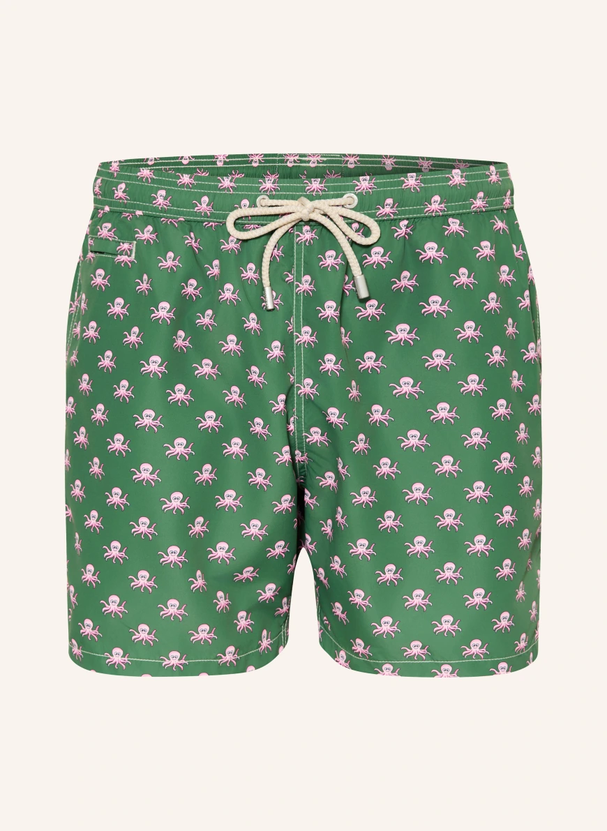 MC2 SAINT BARTH Swim Shorts GREEN / PINK