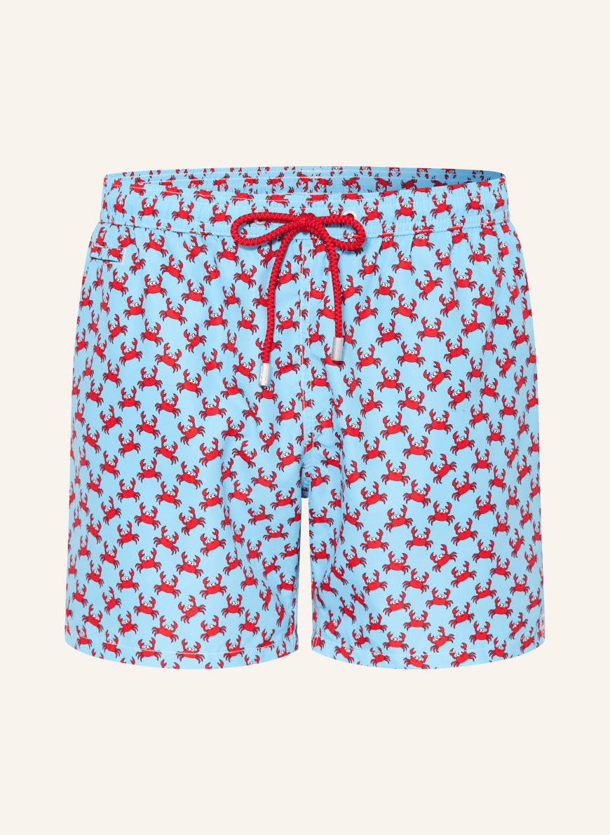 MC2 SAINT BARTH Swim Shorts LIGHT BLUE / RED