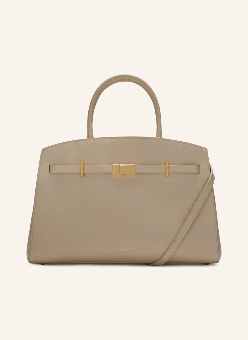 DEMELLIER THE HUDSON handbag CAMEL / GOLD