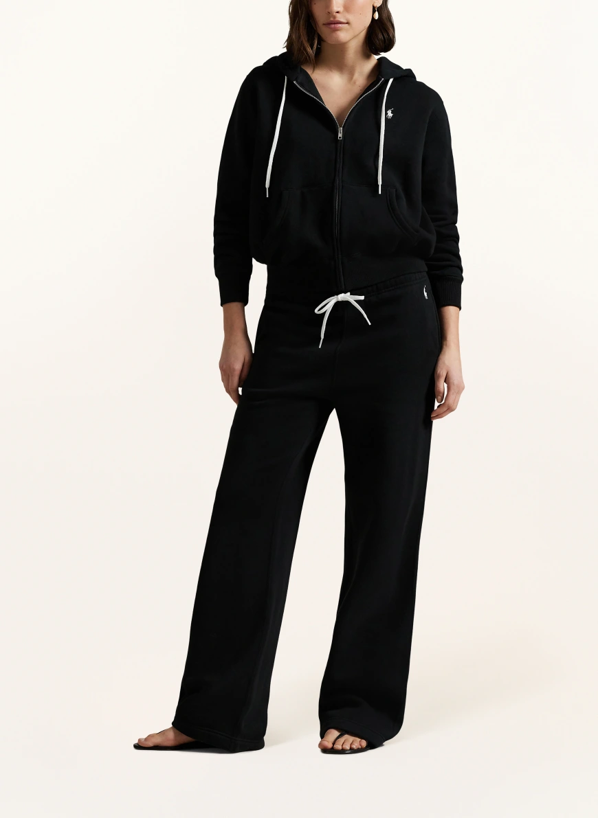 POLO RALPH LAUREN Jachetă din material tricotat NEGRU