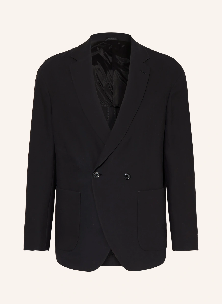 GIORGIO ARMANI Jakke i silke med regular fit UC001 BLACK BEAUTY