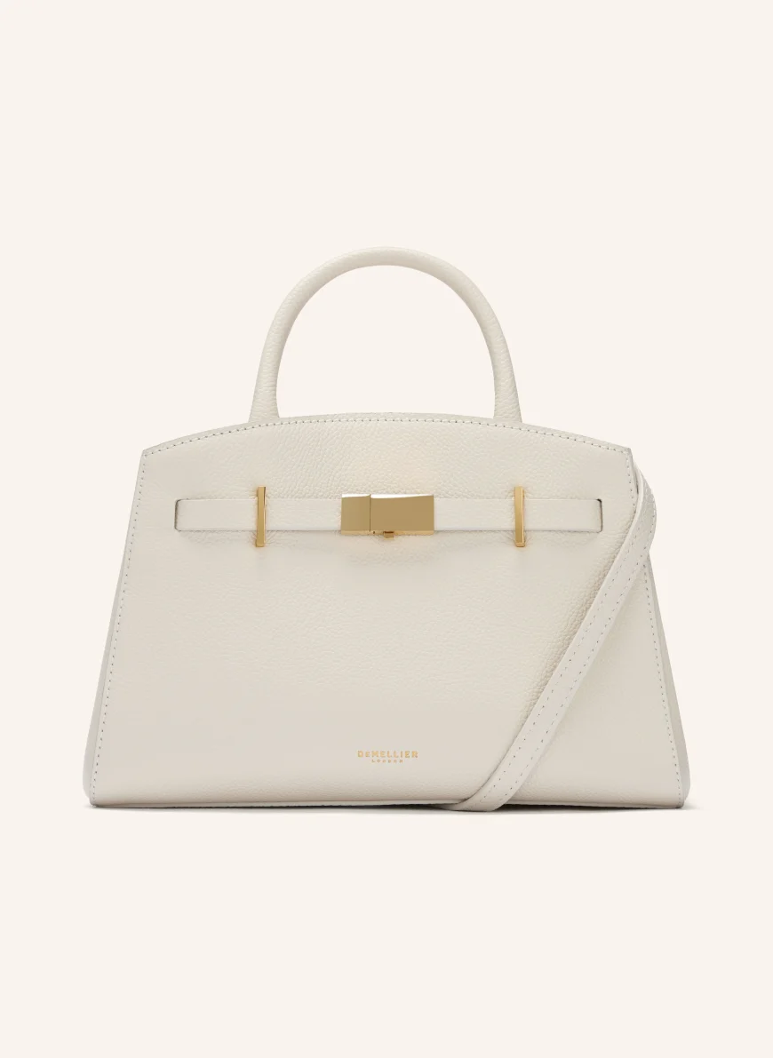 DEMELLIER THE SMALL HUDSON handbag CREAM / GOLD