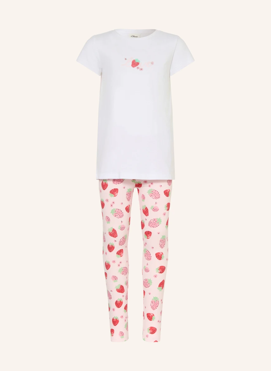 s.Oliver RED Pajamas WHITE / PINK / RED