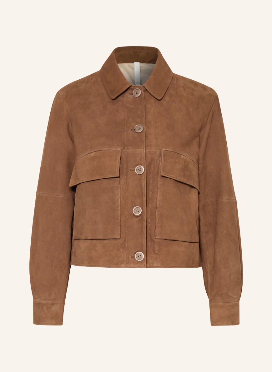 DUNO JOAN Leather Jacket BROWN