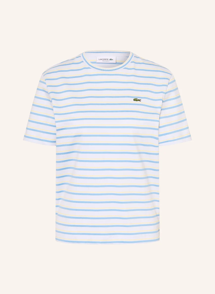 LACOSTE T-Shirt HELLBLAU / GELB / BLAU