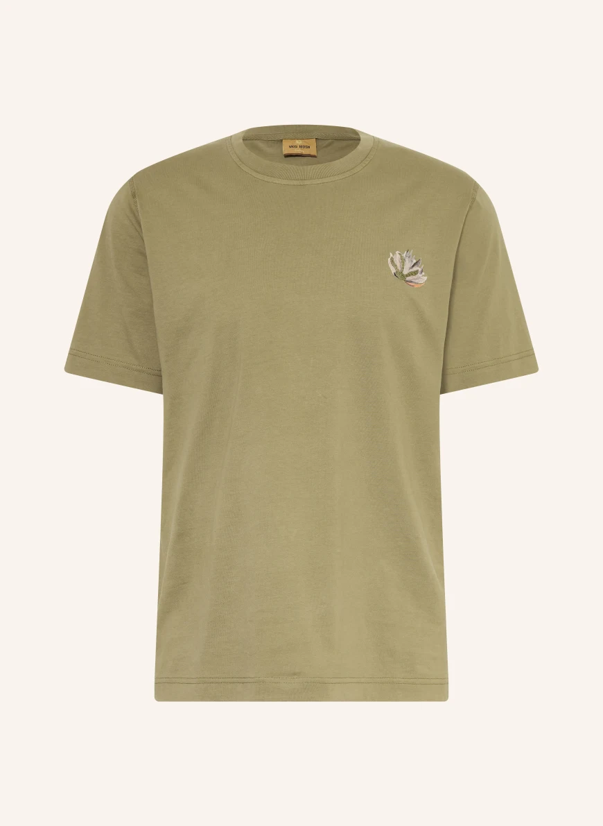 MOS MOSH Gallery T-shirt MMGMOTION KHAKI / GRÅ / SVART