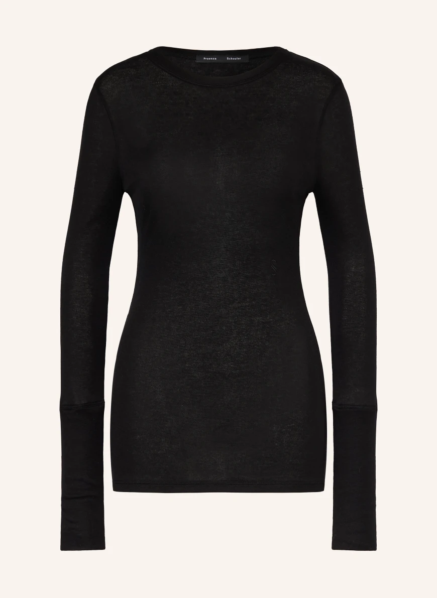 Proenza Schouler KAIYA long-sleeved shirt BLACK