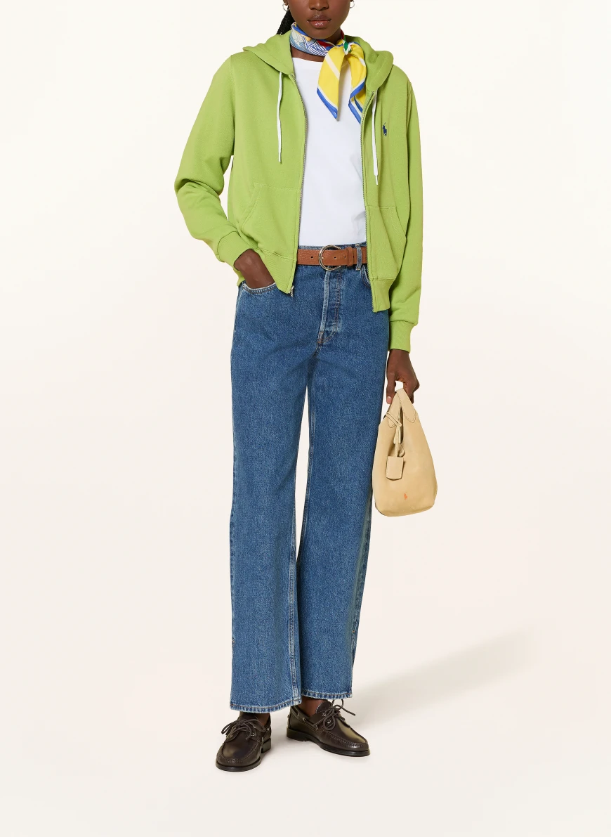 POLO RALPH LAUREN Jachetă din material tricotat VERDE DESCHIS