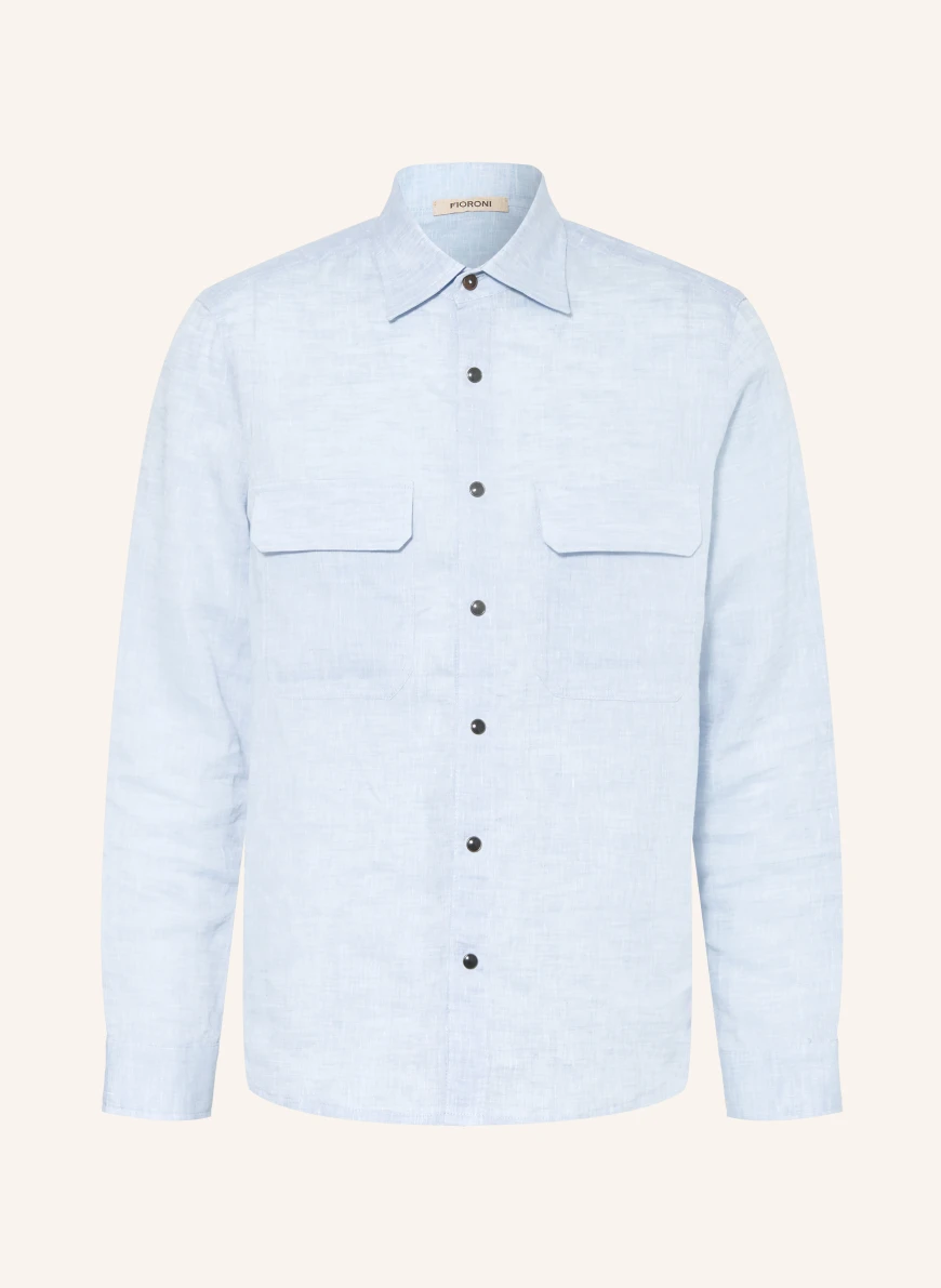 FIORONI Linen Shirt, Comfort Fit LIGHT BLUE