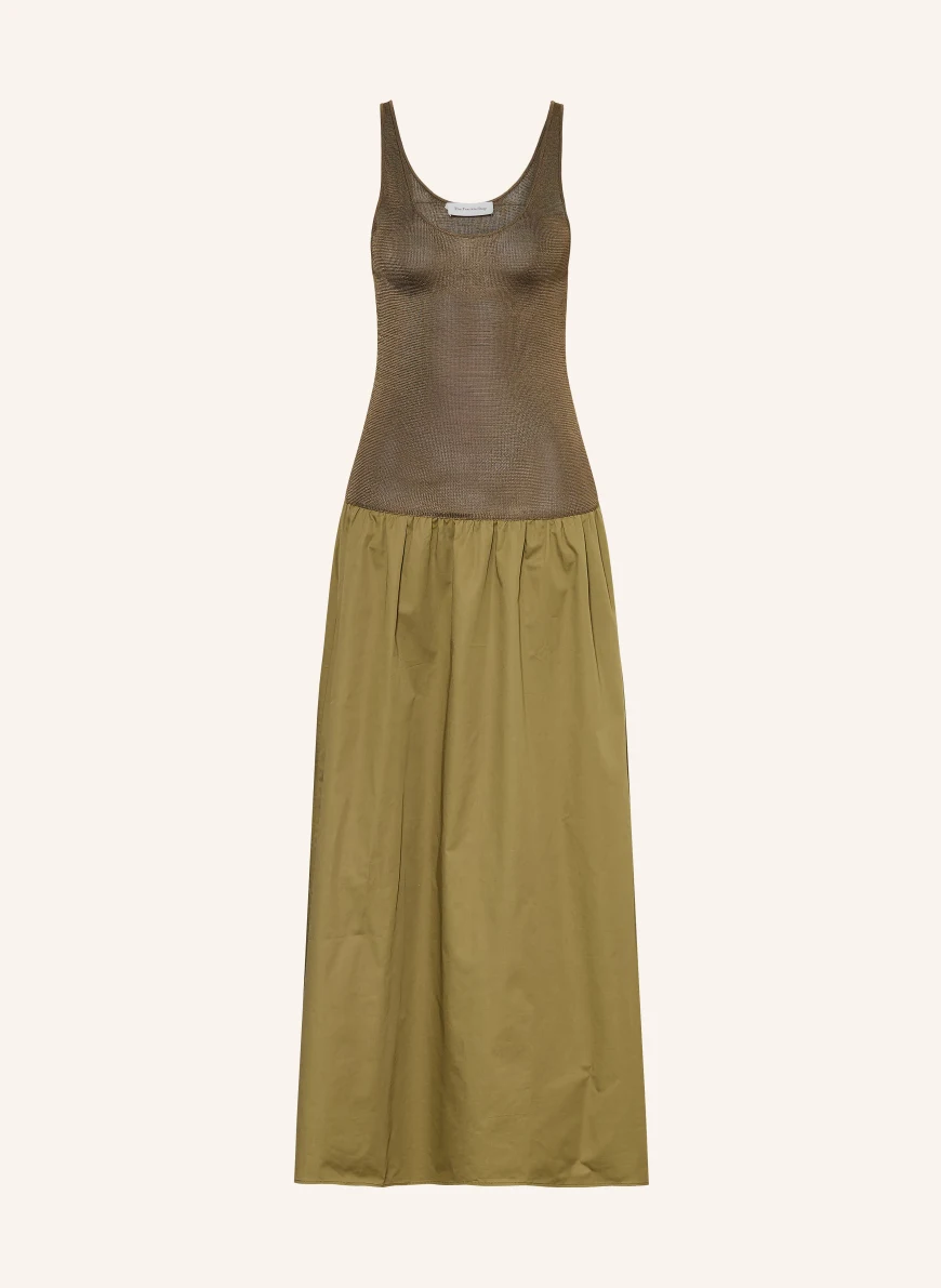 The Frankie Shop ILIYA Dress in a mix of materials OLIVE
