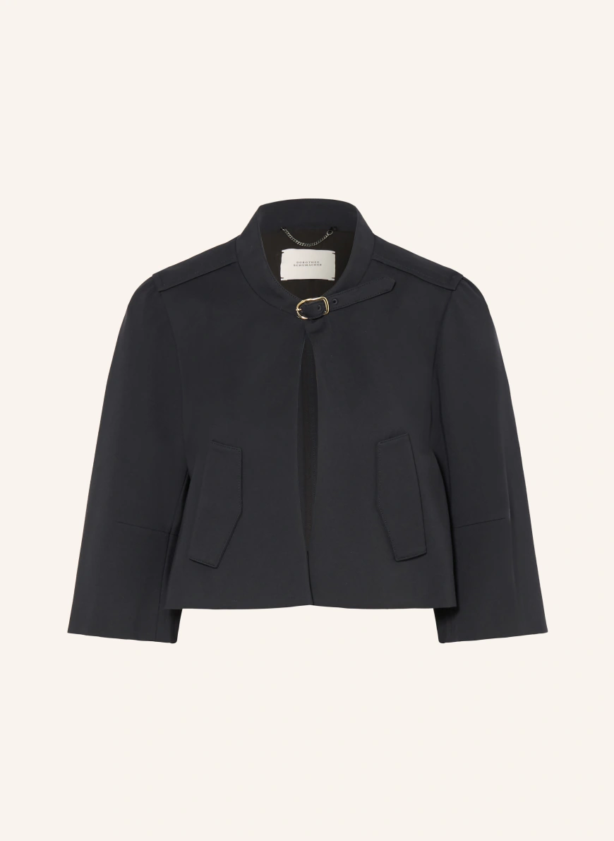 DOROTHEE SCHUMACHER EMOTIONAL ESSENCE blazer with 3/4 sleeves DARK BLUE