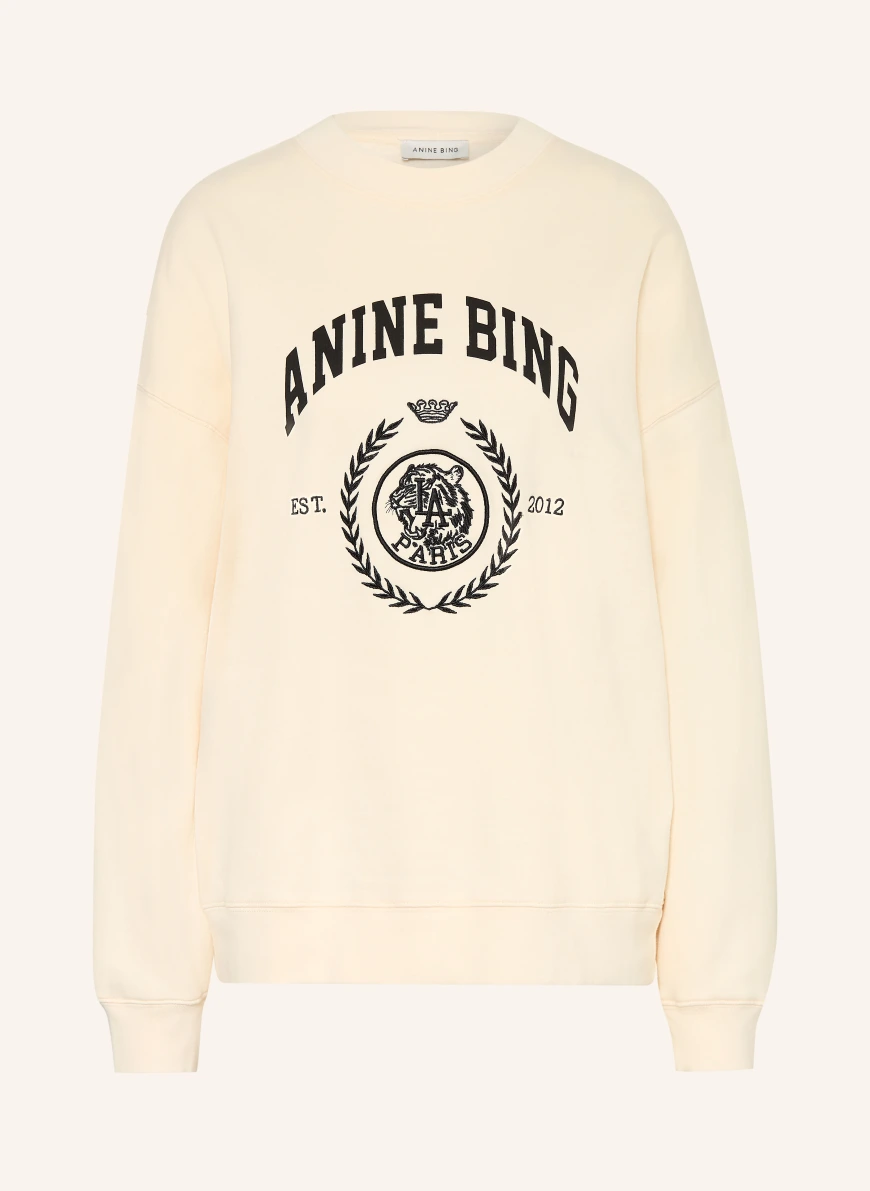 ANINE BING MILES Sweatshirt LIGHT YELLOW / BLACK