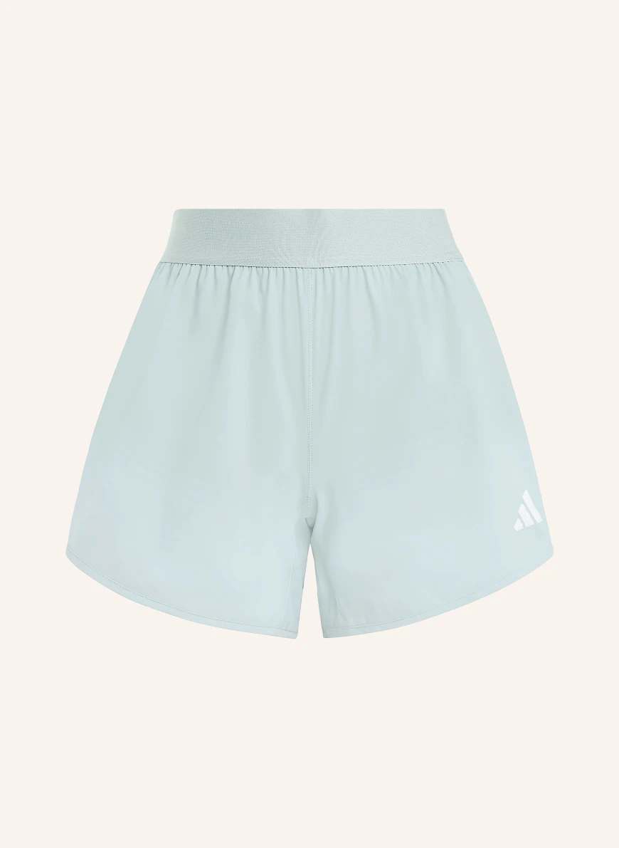 adidas Pantaloni scurți de antrenament PACER WORKOUT FLEX WOVEN VERDE DESCHIS / ALB