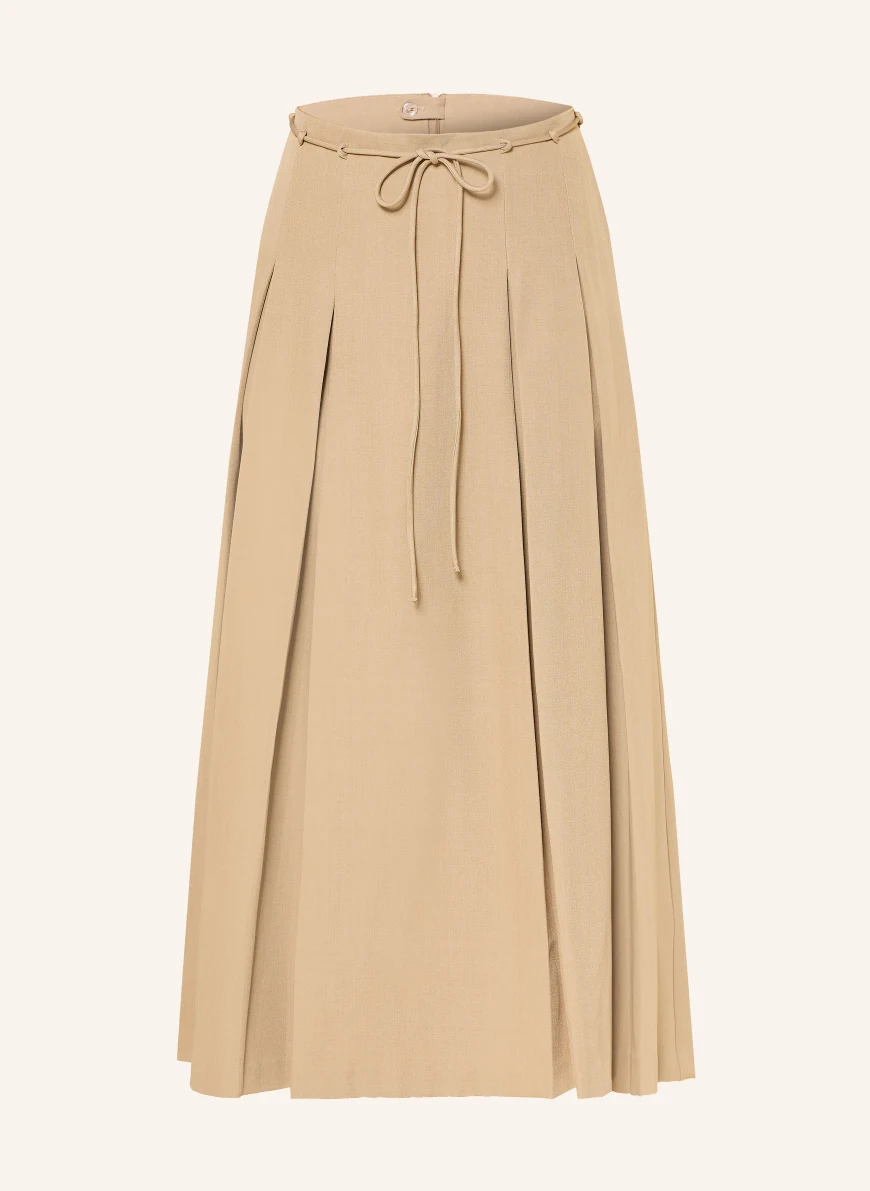 Y.A.S. Pleated skirt CAMEL