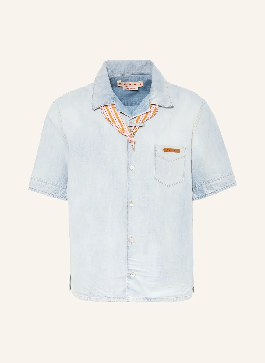 MARNI Comfort Fit Denim Shirt LIGHT BLUE