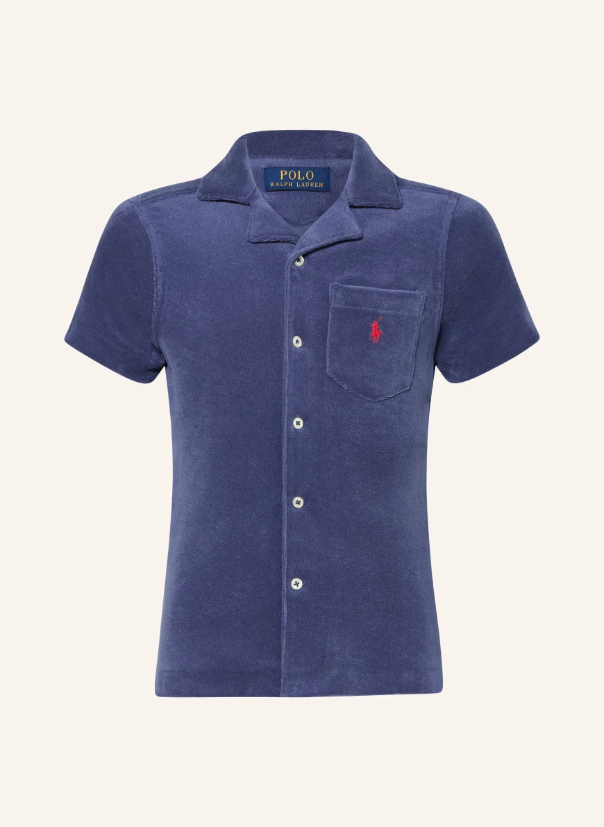 POLO RALPH LAUREN Terry cloth resort shirt DARK BLUE