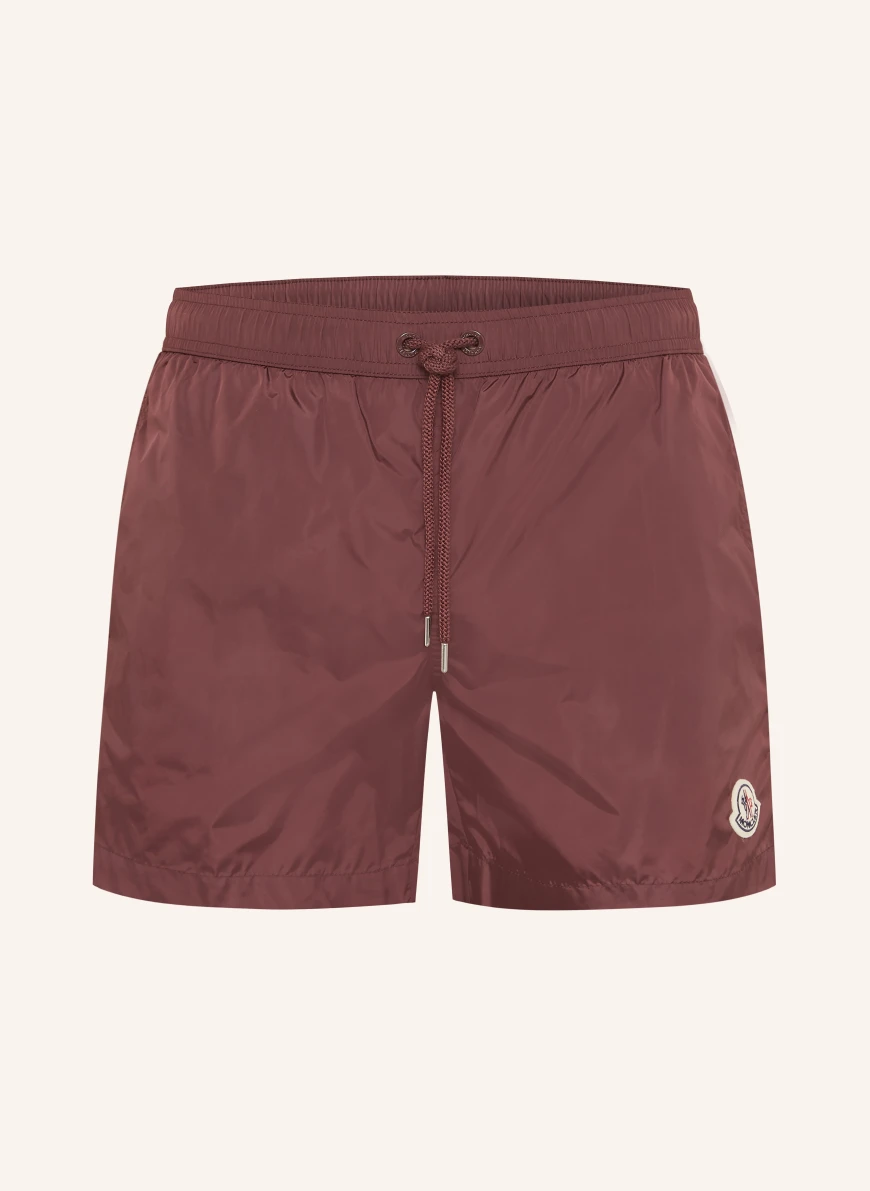 MONCLER swim shorts DARK RED / BEIGE / BLUE