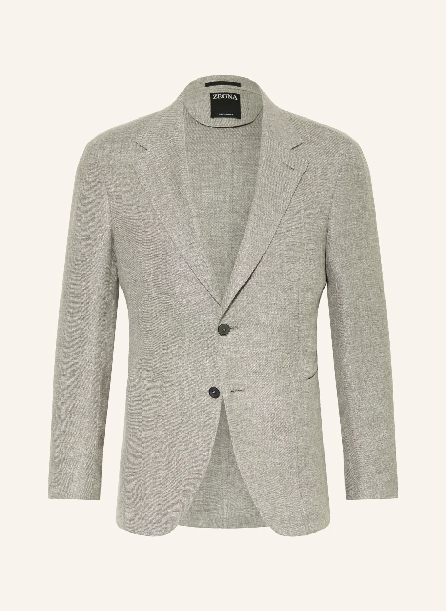 ZEGNA Jakke i ekstra slim fit med hør GRÅ